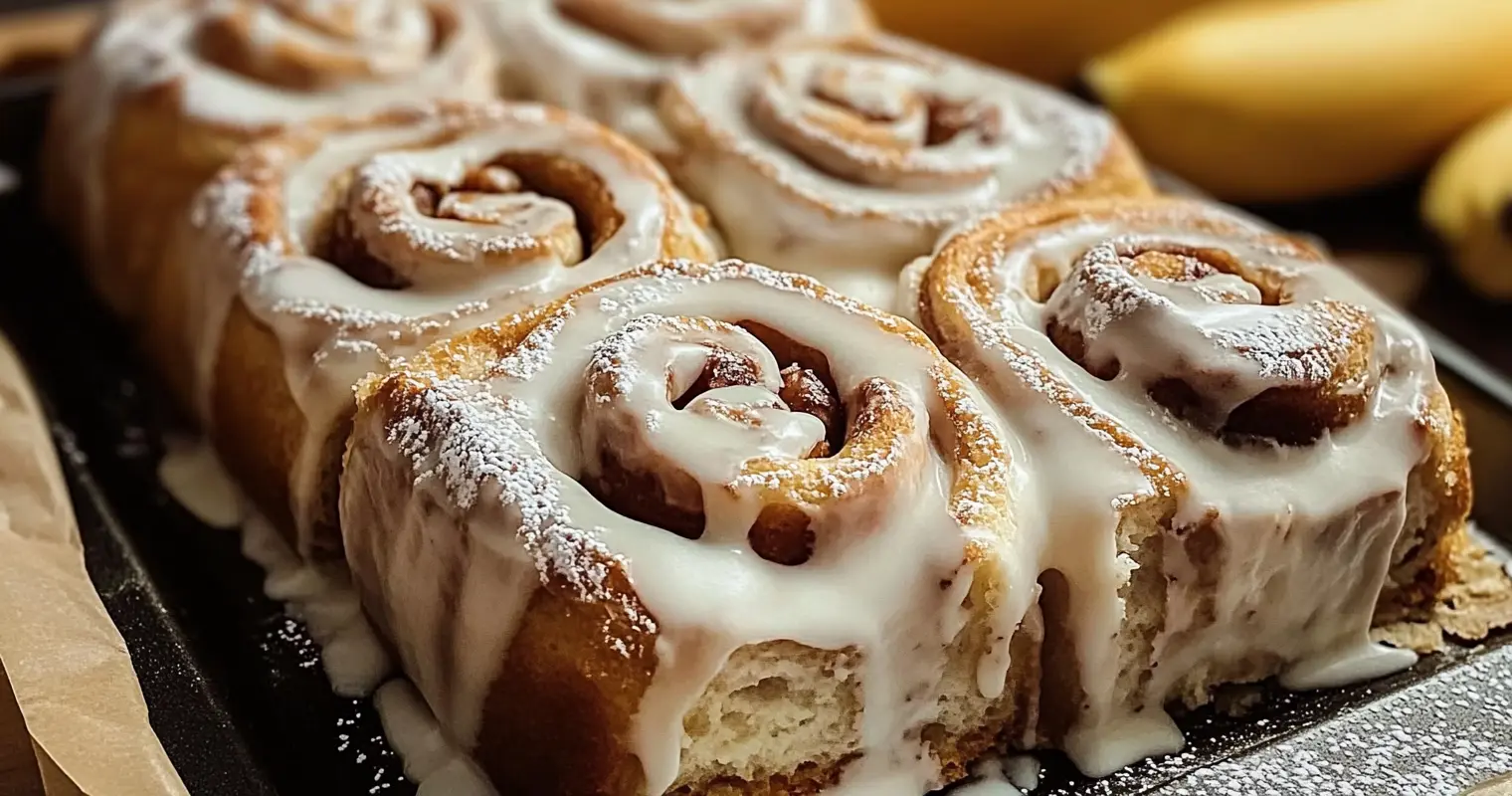 banana bread cinnamon rolls